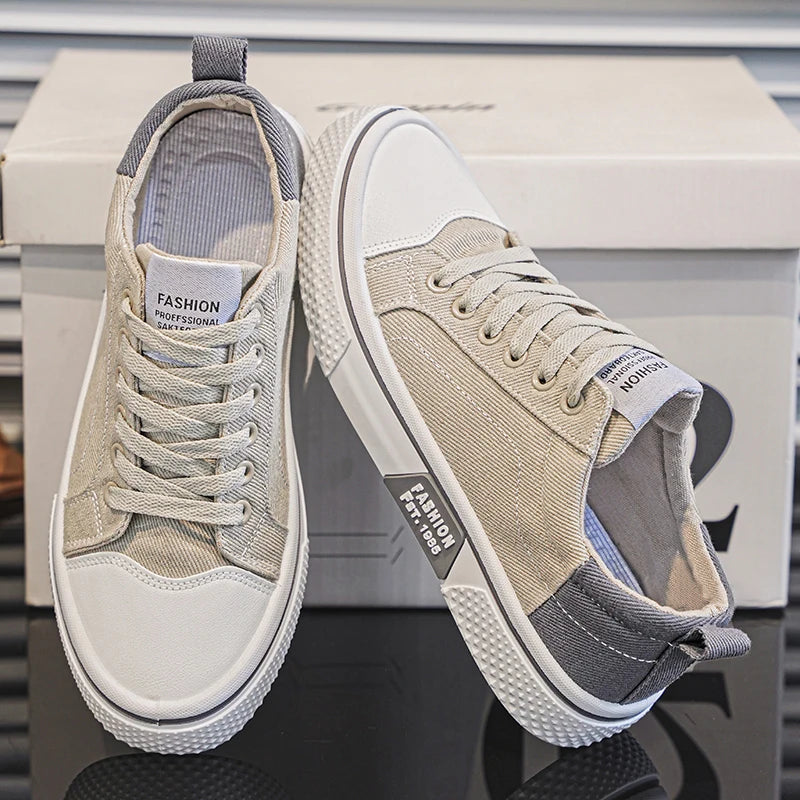 Men's Canvas Shoes Lightweight Breathable Street Style Skateboarding Spring Summer Fashion Casual Shoes for Teens