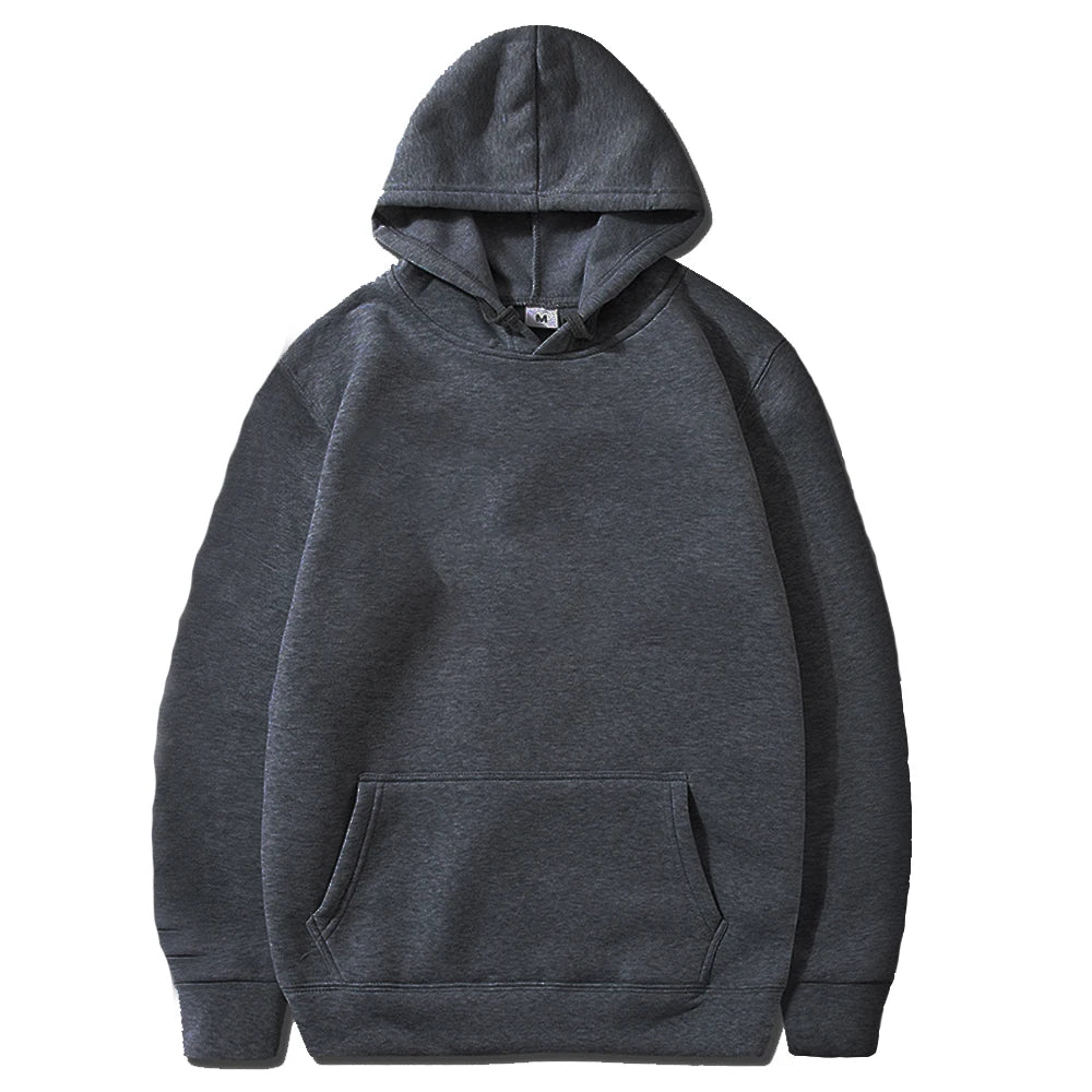 Spring Autumn Fashion Men's Women's Hoodie Casual Hoodies Pullovers Sweatshirts Men's Top Solid Color Hoodies Sweatshirt Male