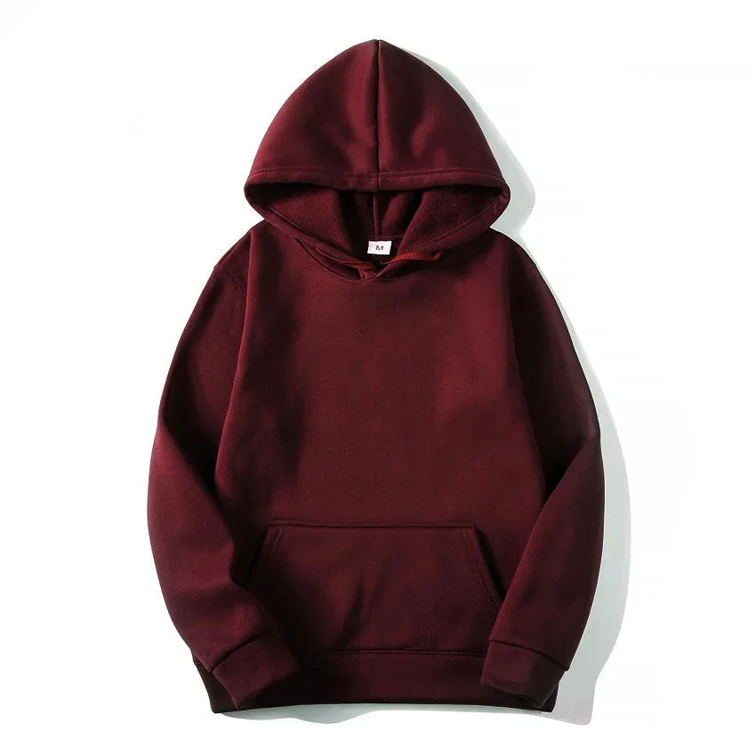 Men Woman Hoodies Sweatshirts Fashion Solid Color Red Black Gray Pink Hooded Hip Hop Hoody Mens Brand Hoodie Streetwear