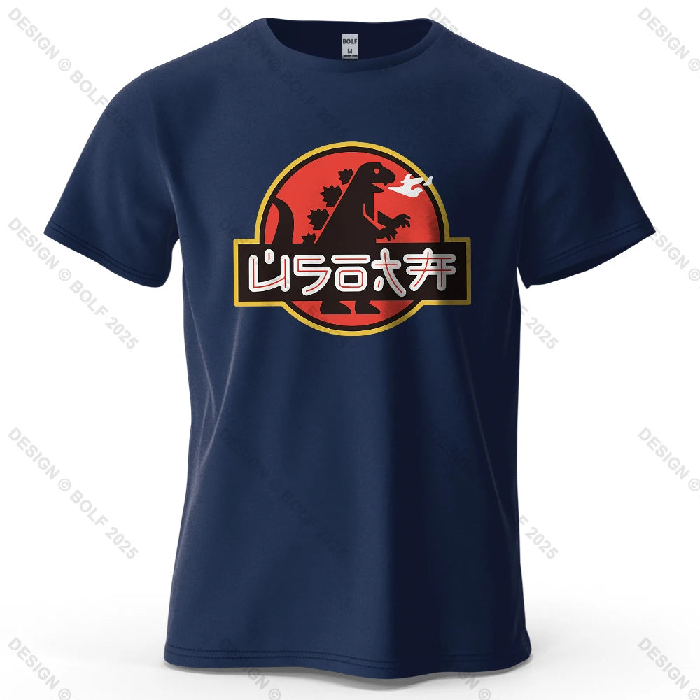Japan Printed Men's T-Shirt 100% Cotton Oversized Harajuku Graphic Tees for Women Tops Tees Casual Streetwear