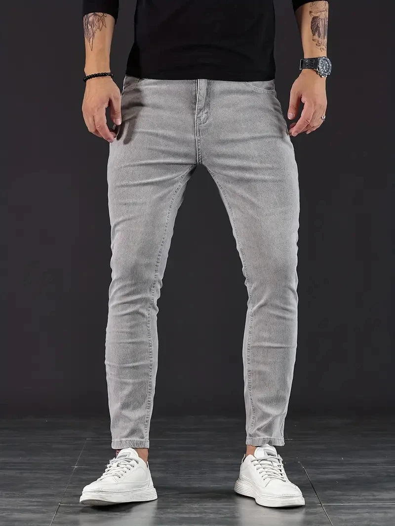 2025 Mens Slim Fit Classic Skinny Jeans Casual Street Style Comfortable Casual Mens Skinny Jeans Male Slim Fit Pencil Denim