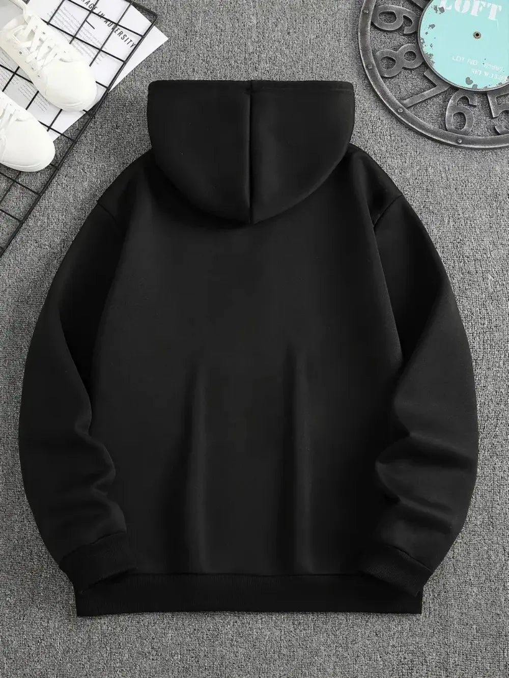 2025 Fashion Men's Autumn Letter Printed Micro Elastic Comfortable Hoodie Outdoor Urban Casual Top