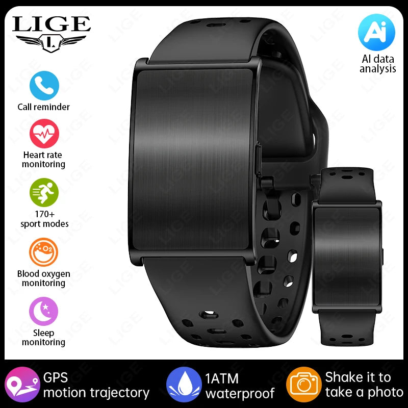 New GPS Running Track No Screen Smart Watch Waterproof Sports Band Heart Rate Monitor Health Smart Bracelet Fitness Tracker 2026