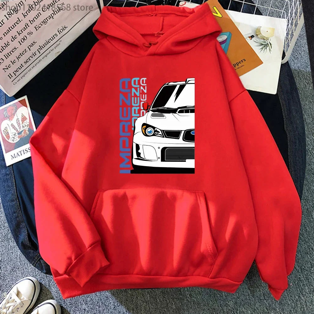 Men Hoodies JDM Initial D Japanese Anime Hoodie Mazida IMPREZA Sweatshirt Harajuku Pullover Techwear Women Clothes Streetwear
