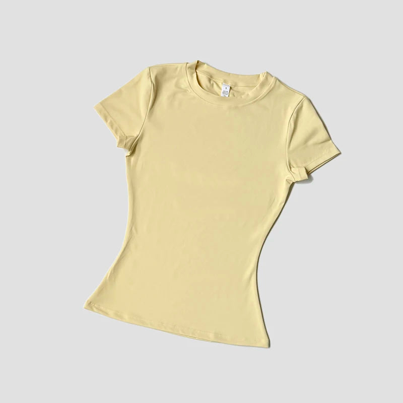 Women Yoga Top Seamless Sport T Shirts Fitness Clothes Short Sleeve Yoga Shirt Gym Top Running  Active Wear
