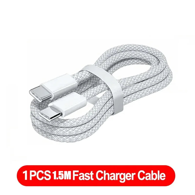 1-3pcs 120W PD USB-C to USB C Fast Charger Cable For iPhone 17 Pro Max 16 15 Plus 14 13 12 11 X XS Type C Quick Charging 1M 2M