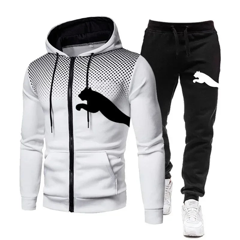 2025 Men's Autumn/Winter Hoodie Set, men's fashion autumn/winter designer clothing, hoodie + long pants set, jogging sportswear