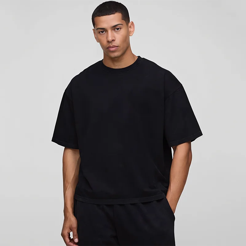 Summer loose sportswear, oversized round neck T-shirt, men's and women's versatile short sleeved T-shirt clothing