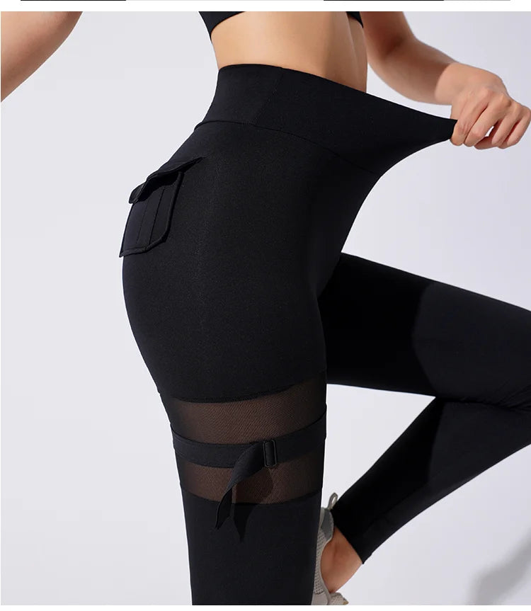 Woman  New Style Hot Gym Wears Gym Training Sports  Cut Leggings Fitness Women   Rise  Yoga Tights