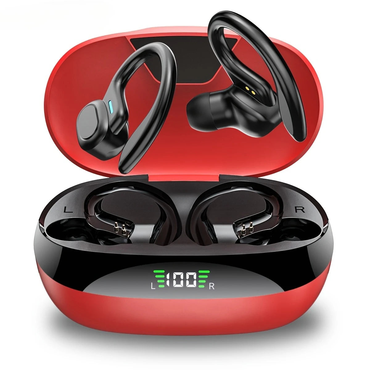 Lenovo Open-back Wireless Bluetooth Headphones, Noise-canceling and Waterproof Sports Headphones, Compatible with Xiaomi iPhone