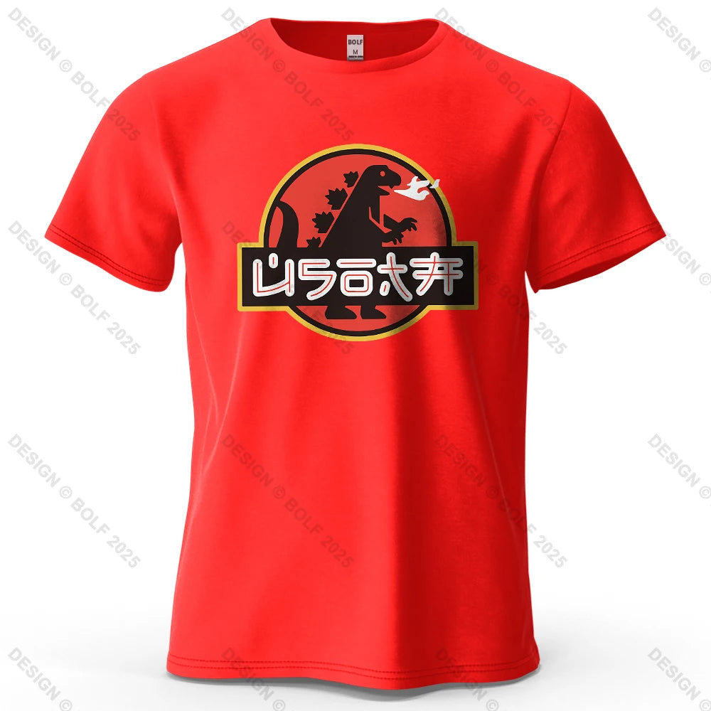 Japan Printed Men's T-Shirt 100% Cotton Oversized Harajuku Graphic Tees for Women Tops Tees Casual Streetwear