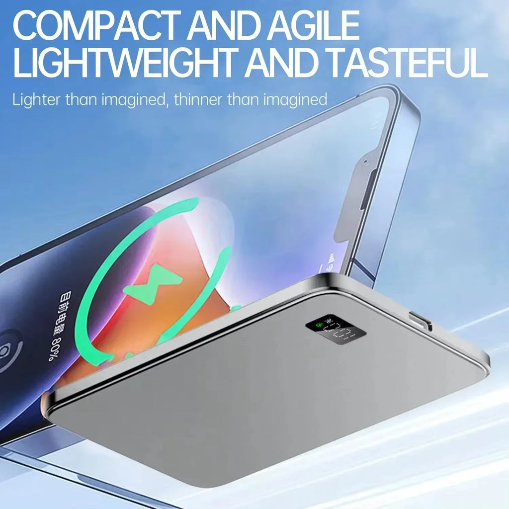 Lenovo Magsafe Magnetic Wireless Ultra Thin Power Bank PD20W Fast Charging External Battery 500000mAh For iPhone Xiaomi