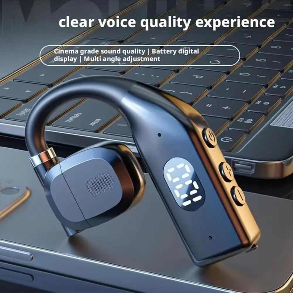 New Bluetooth 5.4 Wireless Bluetooth Headphones Earhook Design With Microphone Gaming Headset Noise Reduction Stereo Sound