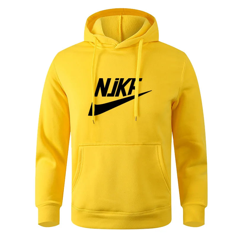 New men's and women's autumn and winter fleece hoodie jacket NjKF mother print foreign trade leisure sports hoodie trendy men's