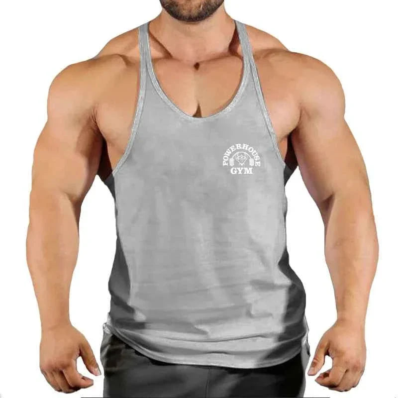 Men's Gym Stringer Vest Sleeveless Tank Top