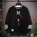 Autumn Men’s Sweatshirt Cool Bear Print Long Sleeve T-shirt Khaki O Neck Harajuku Exclusive Design Top