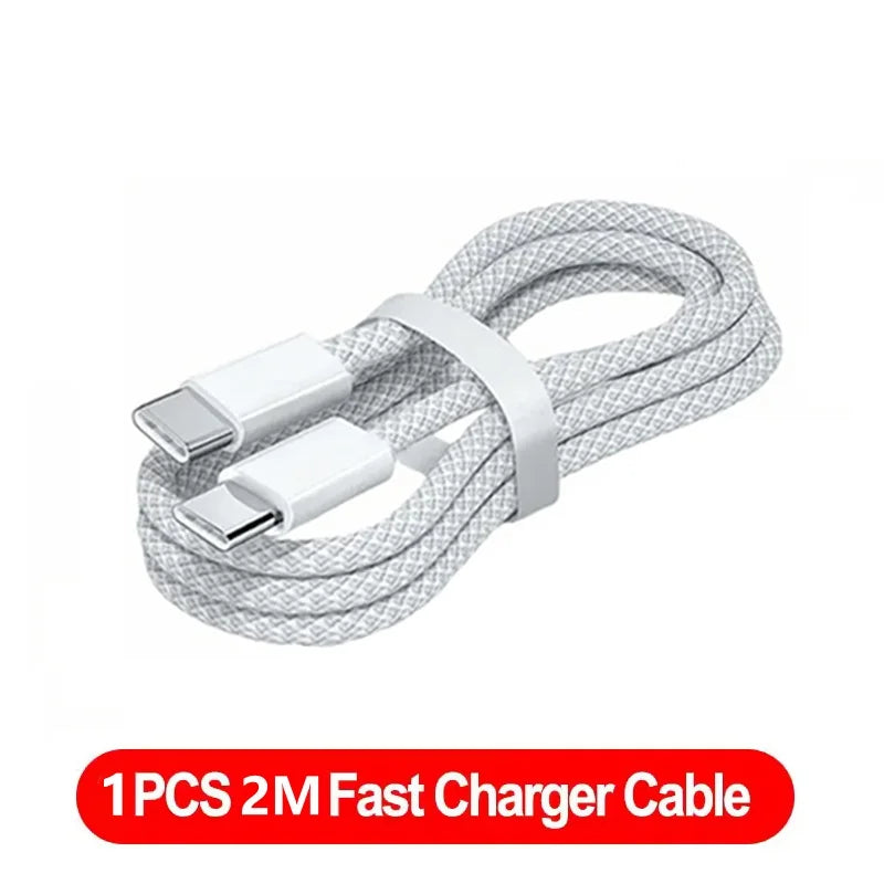 1-3pcs 120W PD USB-C to USB C Fast Charger Cable For iPhone 17 Pro Max 16 15 Plus 14 13 12 11 X XS Type C Quick Charging 1M 2M