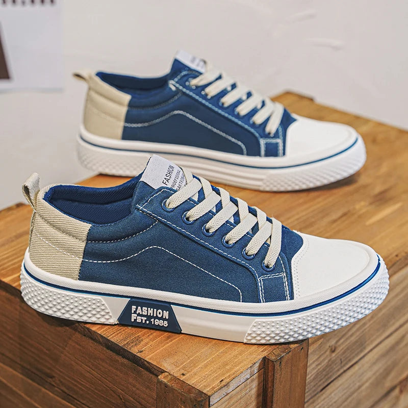 Men's Canvas Shoes Lightweight Breathable Street Style Skateboarding Spring Summer Fashion Casual Shoes for Teens