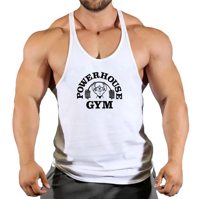 Men's Gym Stringer Vest Sleeveless Tank Top