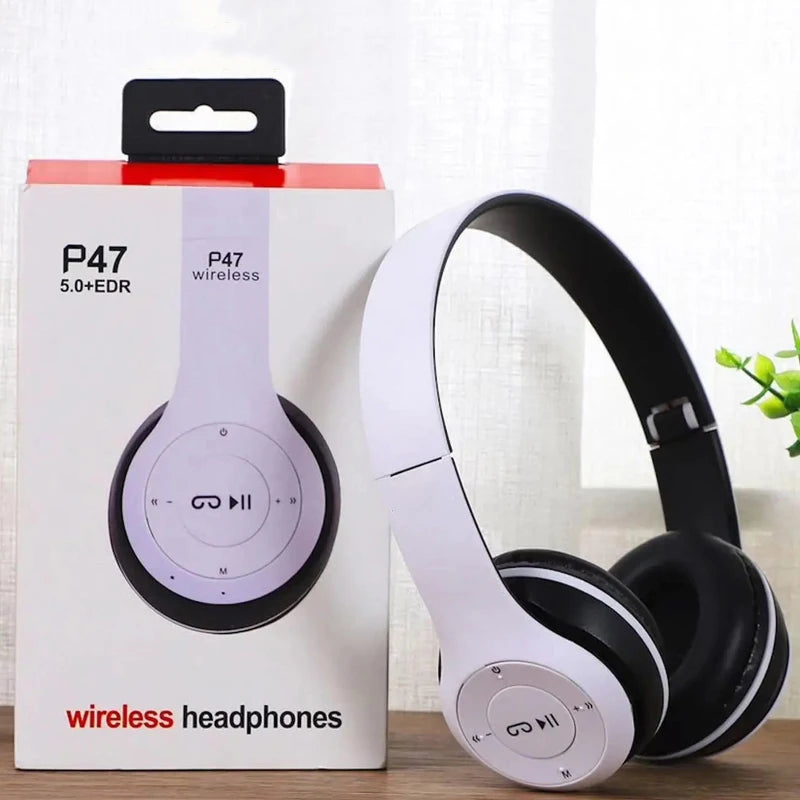 Fone Wireless Bluetooth Headphones HIFI Stereo Foldable P47 Earphones Kid Helmet Gift With Microphone Support SD Card For iPhone