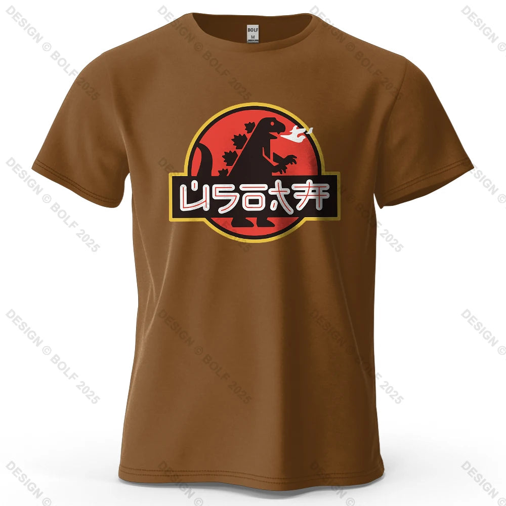Japan Printed Men's T-Shirt 100% Cotton Oversized Harajuku Graphic Tees for Women Tops Tees Casual Streetwear