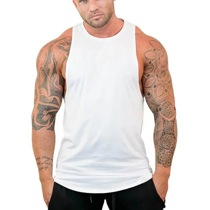 Men's Breathable Fitness Sleeveless Sports Tee