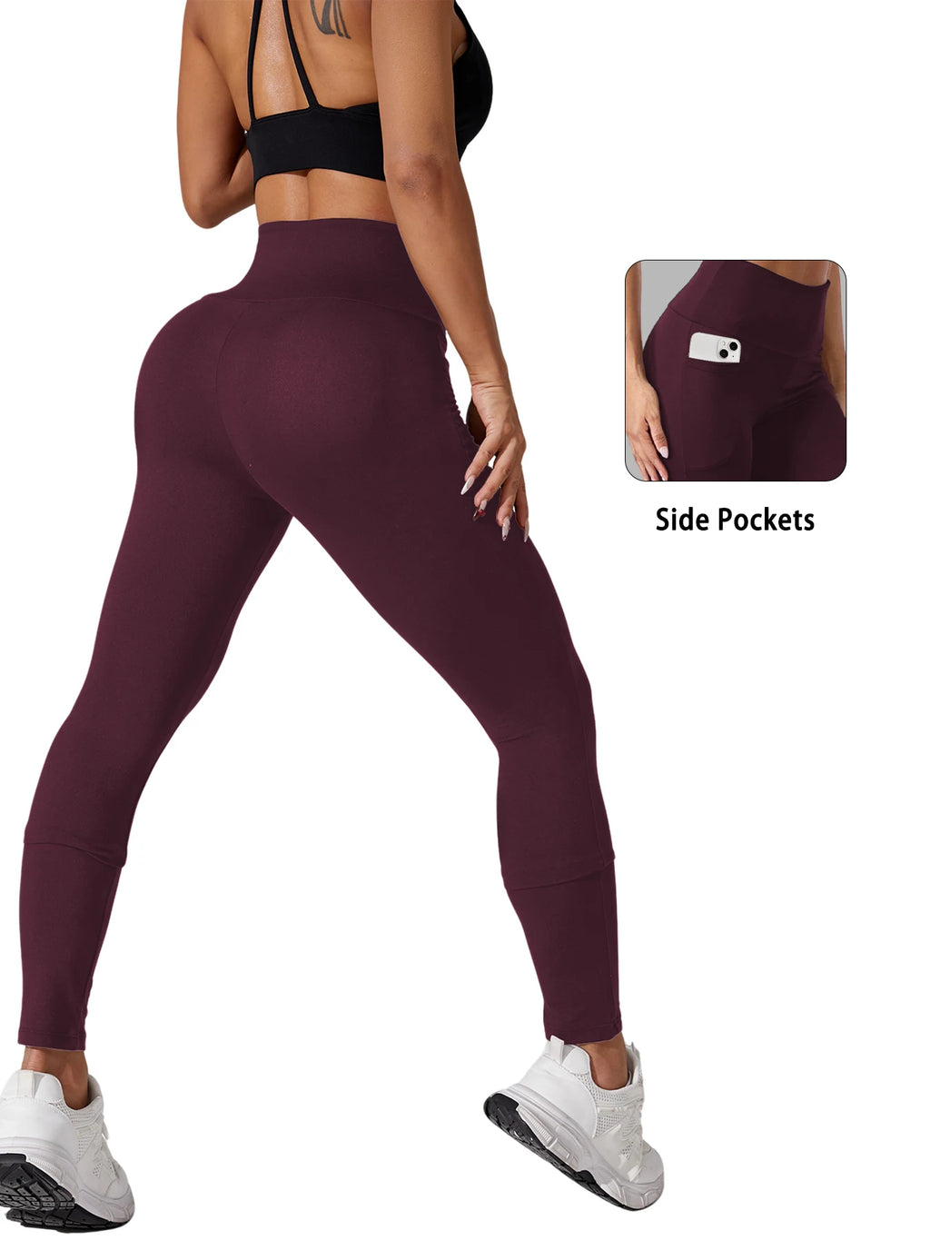 Women's Super Soft Leggings with Pockets, High Waisted Tummy Control for Yoga Workout and Casual Lounge Wear Comfort