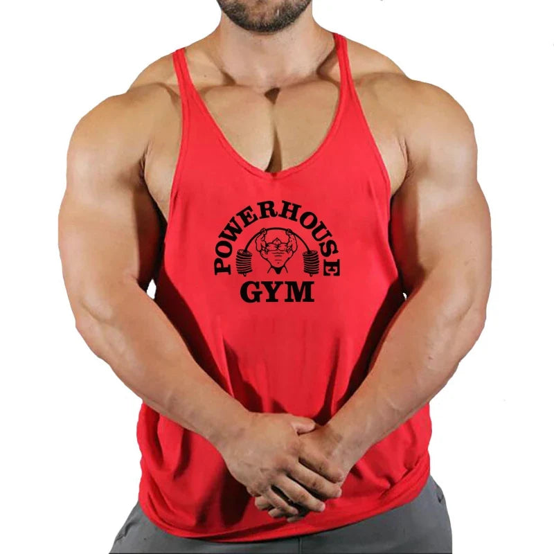 Men's Gym Stringer Vest Sleeveless Tank Top
