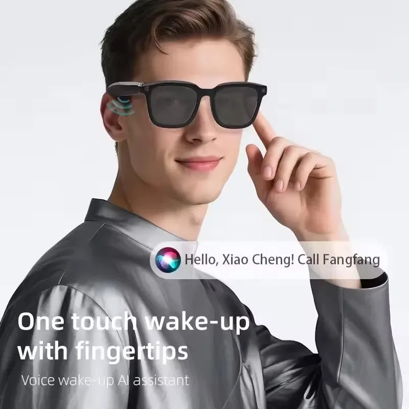 Lenovo AI Smart Glasses AI Translation 8MP HD Camera 4K Shooting Image Conversation Recording Listening To Music Smart Glasses