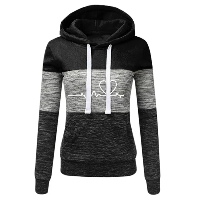 Women’s Colorblock Hooded Tracksuit Set S-3XL