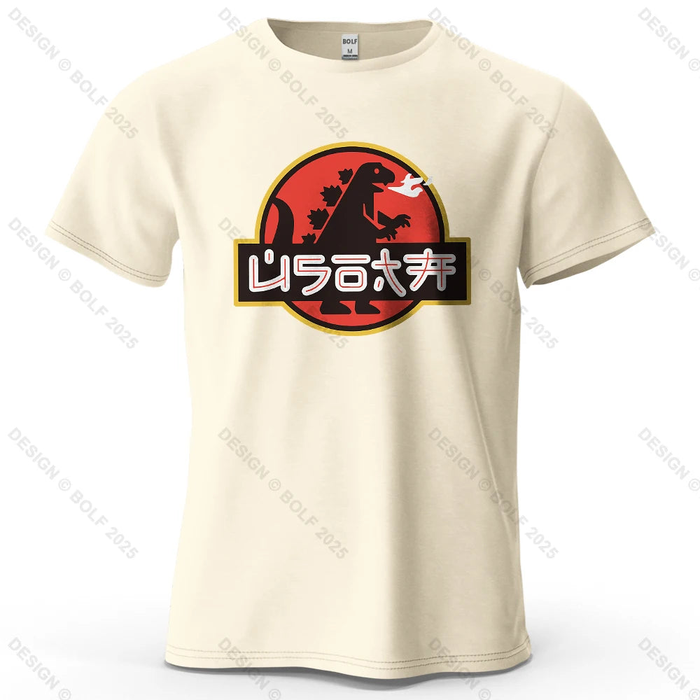 Japan Printed Men's T-Shirt 100% Cotton Oversized Harajuku Graphic Tees for Women Tops Tees Casual Streetwear