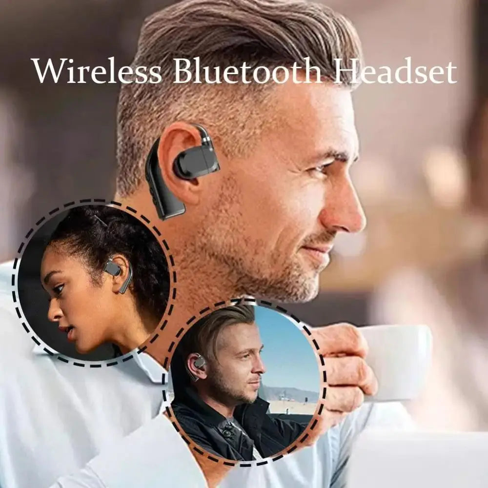 New Bluetooth 5.4 Wireless Bluetooth Headphones Earhook Design With Microphone Gaming Headset Noise Reduction Stereo Sound