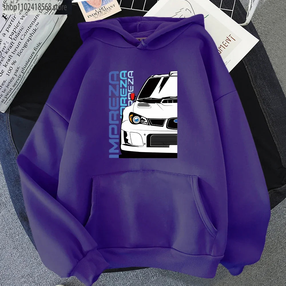 Men Hoodies JDM Initial D Japanese Anime Hoodie Mazida IMPREZA Sweatshirt Harajuku Pullover Techwear Women Clothes Streetwear