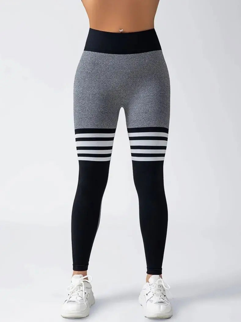 Women Gym V-back Line Yoga Pants Butt Lifting Fitness Athletic Workout Scrunch Leggings Outdoor Sports Tights