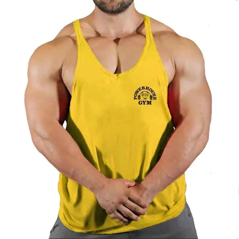 Men's Gym Stringer Vest Sleeveless Tank Top