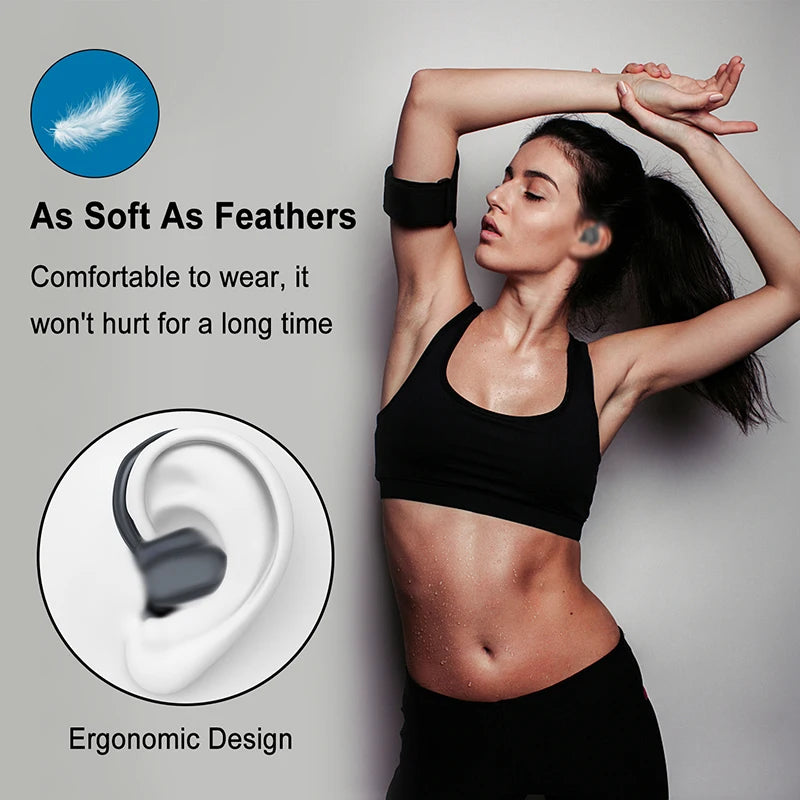 Lenovo Open-back Wireless Bluetooth Headphones, Noise-canceling and Waterproof Sports Headphones, Compatible with Xiaomi iPhone