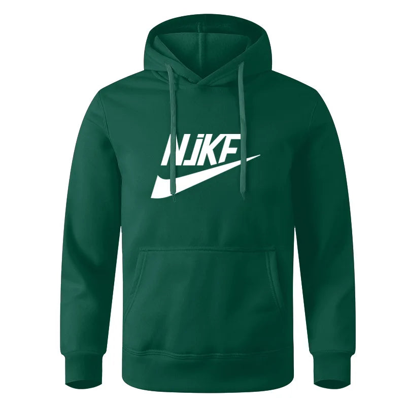 New men's and women's autumn and winter fleece hoodie jacket NjKF mother print foreign trade leisure sports hoodie trendy men's