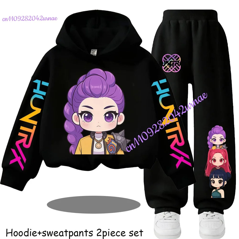 Kid Clothes Children's Zoey Hoodie Set with Boys' Rumi Casual Sports Shirt and Two Tone Girls' Soft and Comfortable Mira Pants