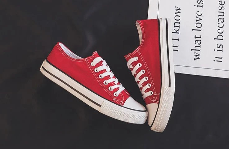 Canvas Shoes for Women Flat Whit Lace Up Spring Autumn Woman Footwear Original New in High Quality Trends 2025 Daily Routine 39