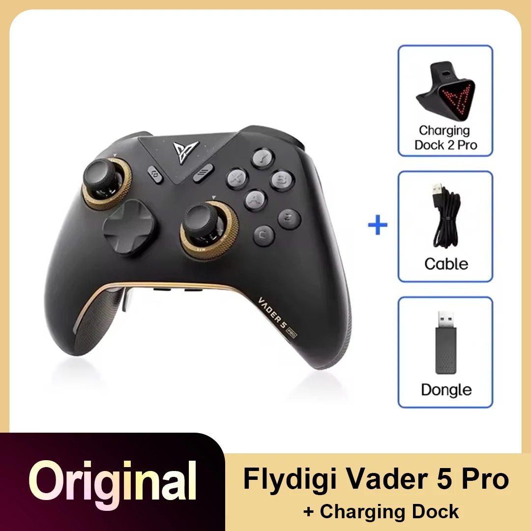 New Flydigi Vader 5 Pro Gaming Controller 8 Additional Buttons Top-Tier Ultra-Low Latency Gamepad for  PC NS2 Mobile Steam