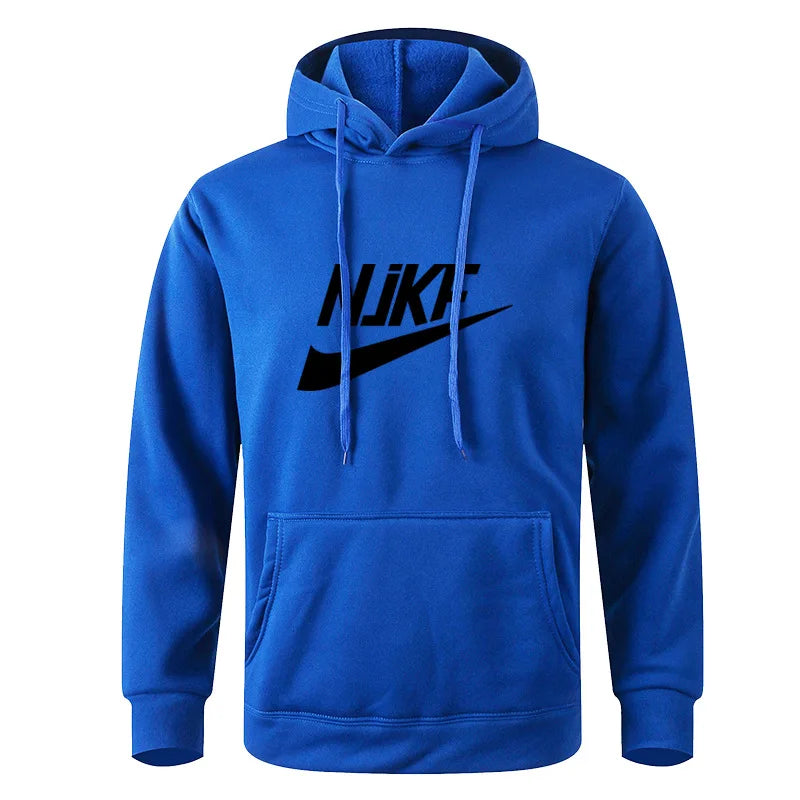 New men's and women's autumn and winter fleece hoodie jacket NjKF mother print foreign trade leisure sports hoodie trendy men's