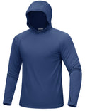 TACVASEN UPF 50+ Hooded T-Shirts Mens Quick Dry UV Block Sun Shirts Lightweight Hoodie Shirt Running Fishing Performance Tops