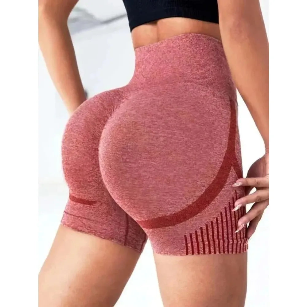 1Pcs Women Yoga Shorts High Waist Workout Shorts Fitness Yoga Lift Butt Fitness Ladies Yoga Gym Running Short Pants Sportswear
