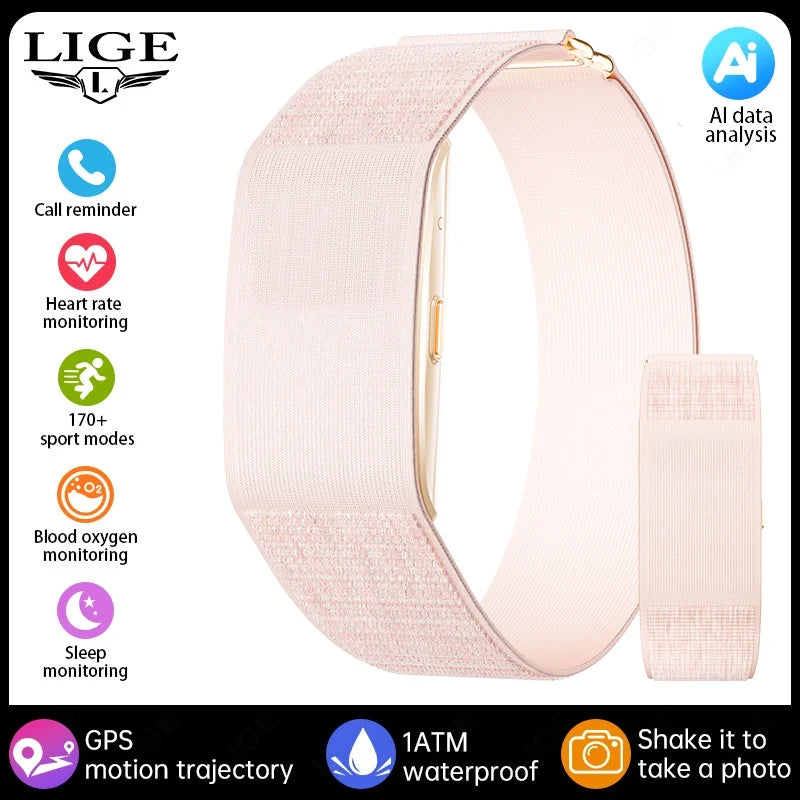 New GPS Running Track No Screen Smart Watch Waterproof Sports Band Heart Rate Monitor Health Smart Bracelet Fitness Tracker 2026
