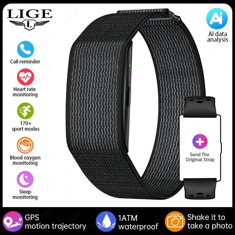 New GPS Running Track No Screen Smart Watch Waterproof Sports Band Heart Rate Monitor Health Smart Bracelet Fitness Tracker 2026