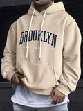 2025 Fashion Men's Autumn Letter Printed Micro Elastic Comfortable Hoodie Outdoor Urban Casual Top
