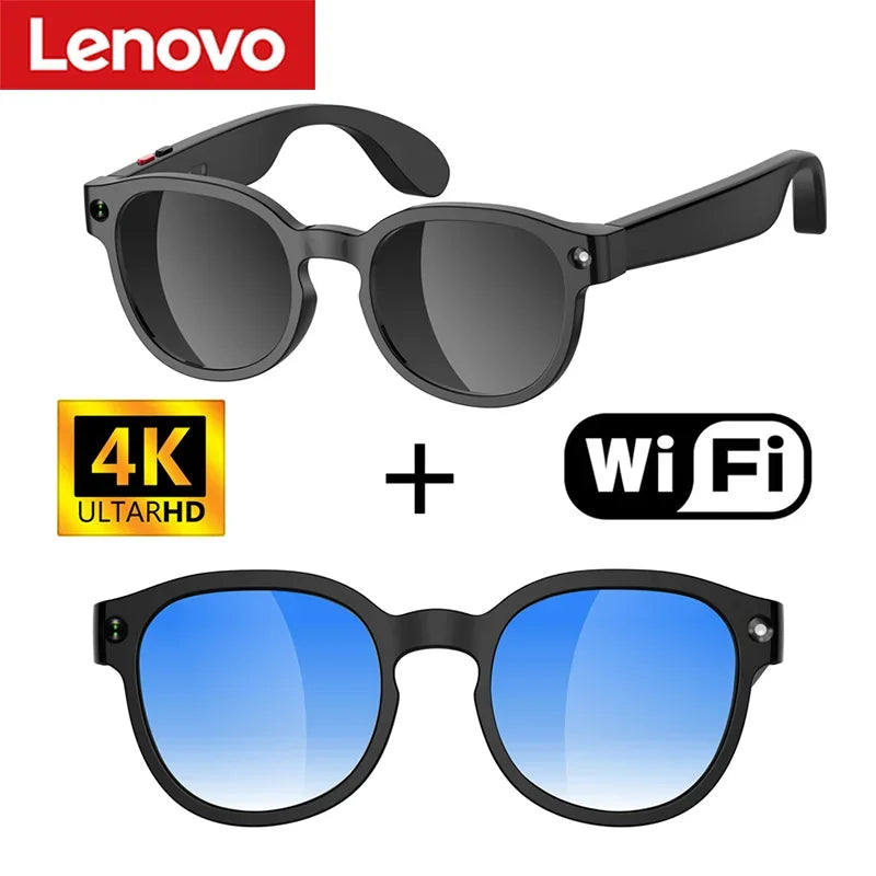 Lenovo AI Smart Glasses AI Translation 8MP HD Camera 4K Shooting Image Conversation Recording Listening To Music Smart Glasses