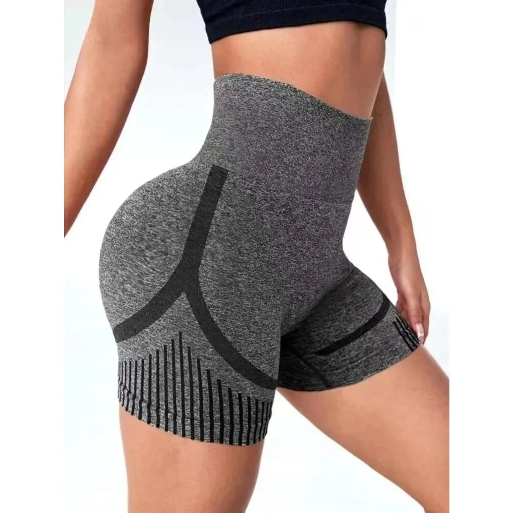 1Pcs Women Yoga Shorts High Waist Workout Shorts Fitness Yoga Lift Butt Fitness Ladies Yoga Gym Running Short Pants Sportswear