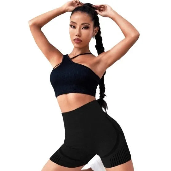 Women Yoga Leggings – High Waist Seamless Quick-Dry Sports Shorts