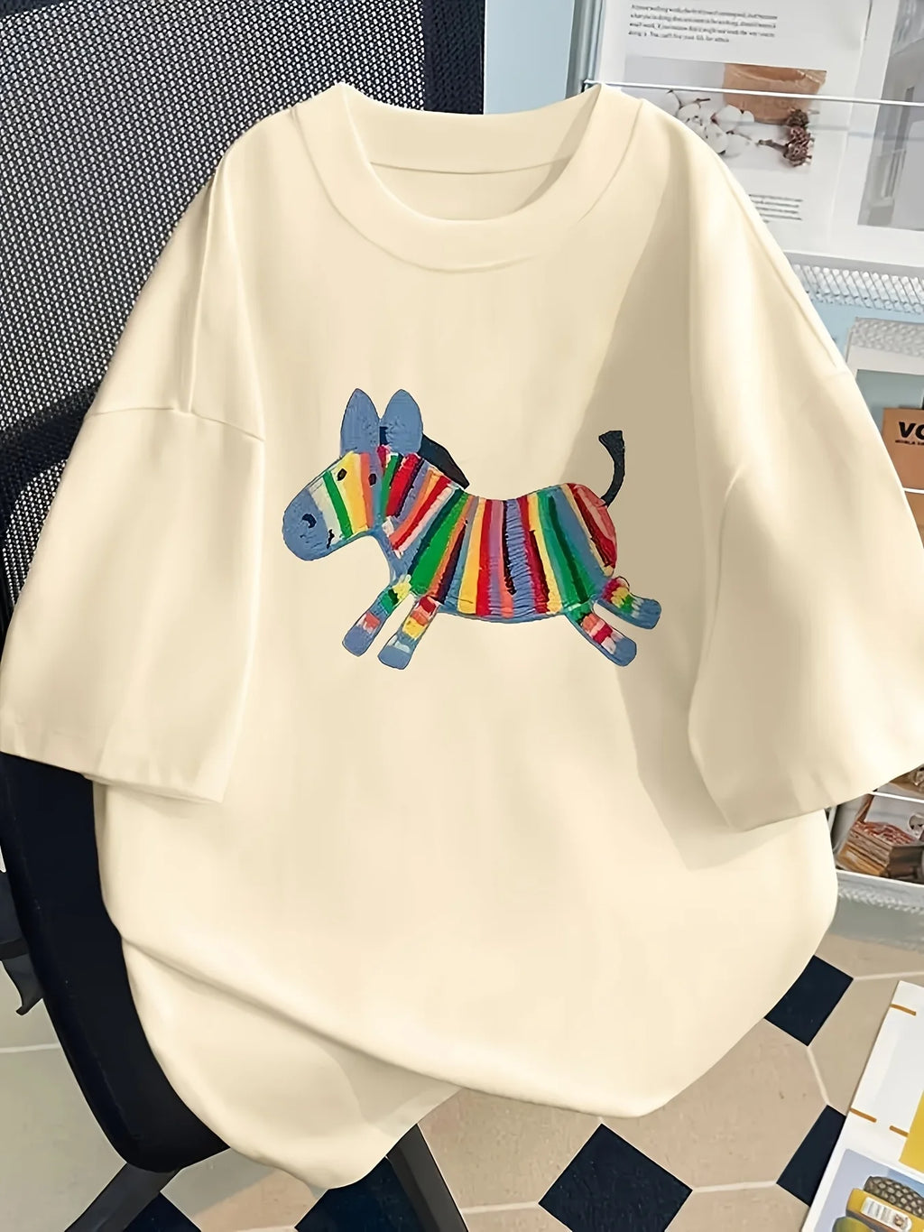 Oversized Women Tshirt Summer Fashion  Drawn Printed Casual Short Sleeve Top Pullover Comfortable Plus Size Tee Trendy Outfit
